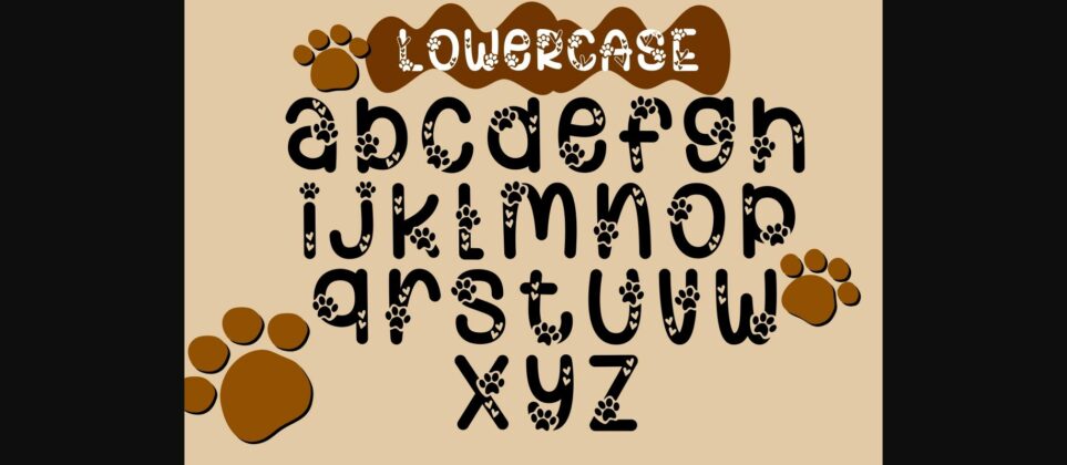 Lovely Paws Font Font Poster 6