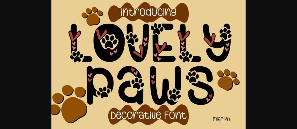 Lovely Paws Font Font Poster 1