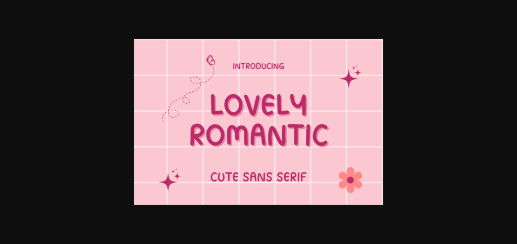 Lovely Romantic Font Poster 3