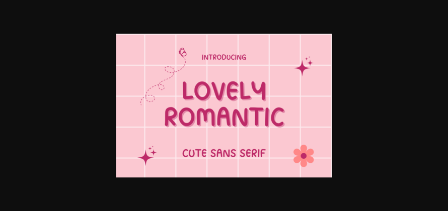 Lovely Romantic Font Poster 3