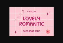 Lovely Romantic Font Poster 1