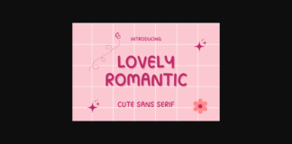 Lovely Romantic Font Poster 1