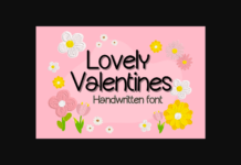 Lovely Valentines Font Poster 1