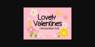 Lovely Valentines Font Poster 1