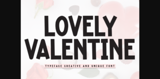 Lovely Valentine Font Poster 1