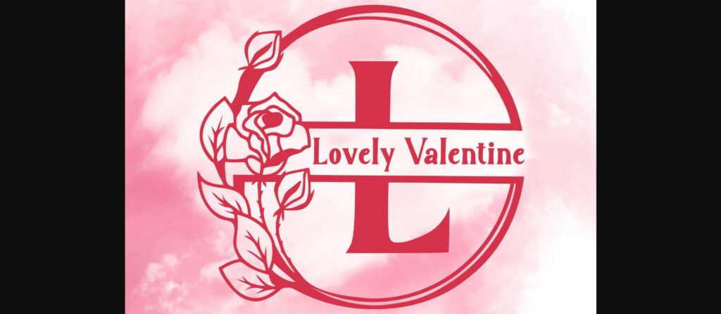 Lovely Valentine Monogram Font Poster 1