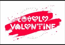 Lovely Valentine Font Poster 1