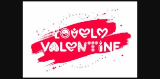 Lovely Valentine Font Poster 1