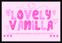Lovely Vanilla Font Poster 1