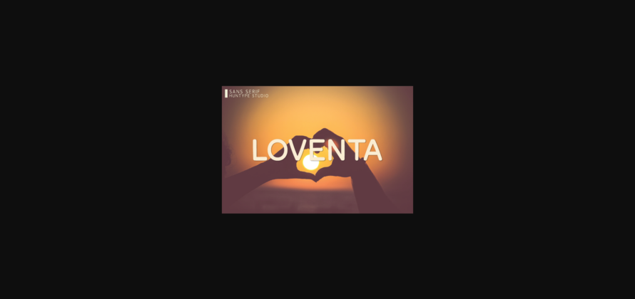 Loventa Font Poster 3