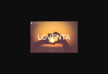 Loventa Font Poster 1