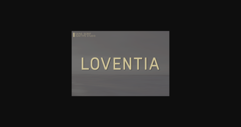 Loventia Font Poster 3