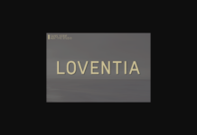 Loventia Font Poster 1