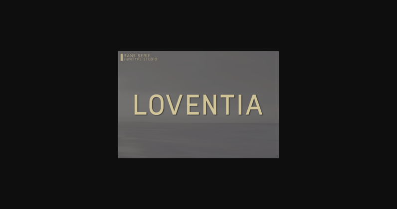 Loventia Font Poster 1