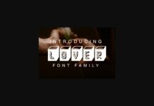 Lover Font Poster 1