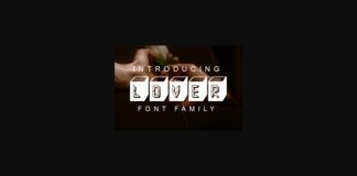 Lover Font Poster 1