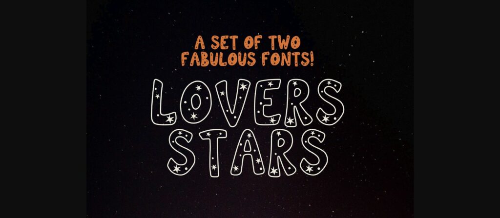 Lovers Stars Font Poster 3