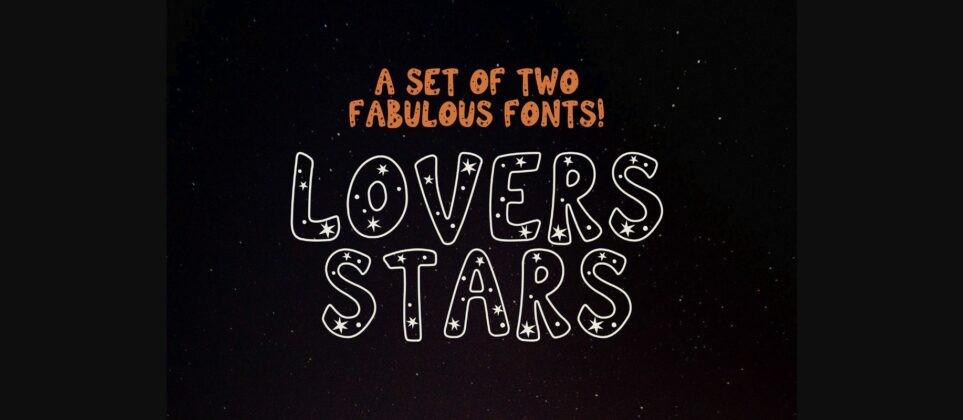 Lovers Stars Font Poster 3