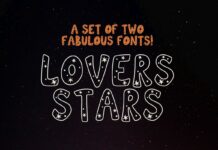 Lovers Stars Font Poster 1