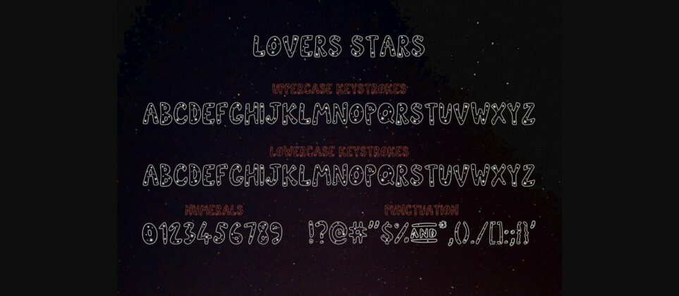 Lovers Stars Font Poster 8