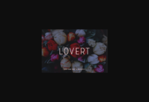 Lovert Font Poster 1