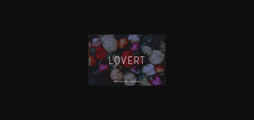 Lovert Font Poster 1