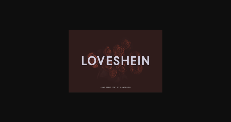 Loveshein Font Poster 3