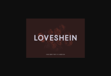 Loveshein Font Loveshein Font Poster 1