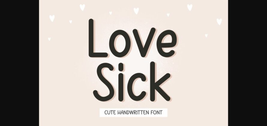 Lovesick Font Poster 3