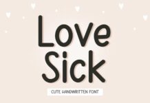 Lovesick Font Poster 1