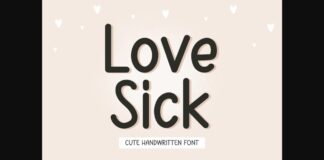 Lovesick Font Poster 1