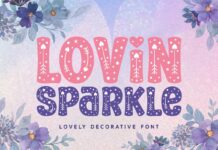 Lovin Sparkle Font Poster 1