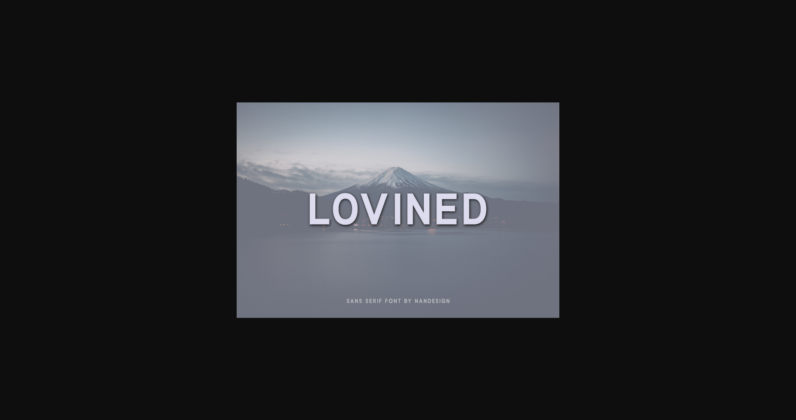 Lovined Font Poster 3