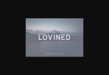 Lovined Font Poster 1