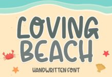 Loving Beach Font Poster 1