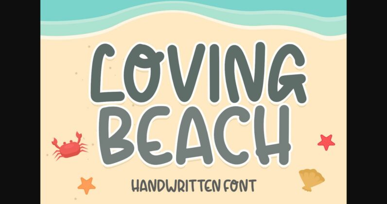 Loving Beach Font Poster 1