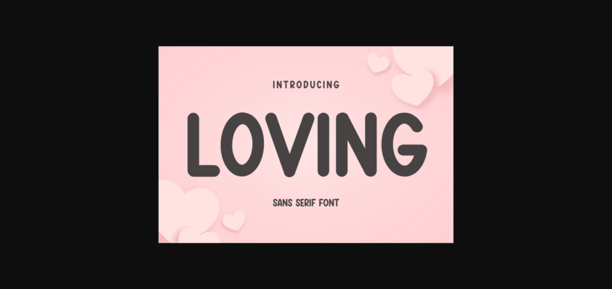 Loving Font Poster 3