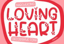 Loving Heart Font Poster 1