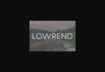 Lowrend Font Poster 1