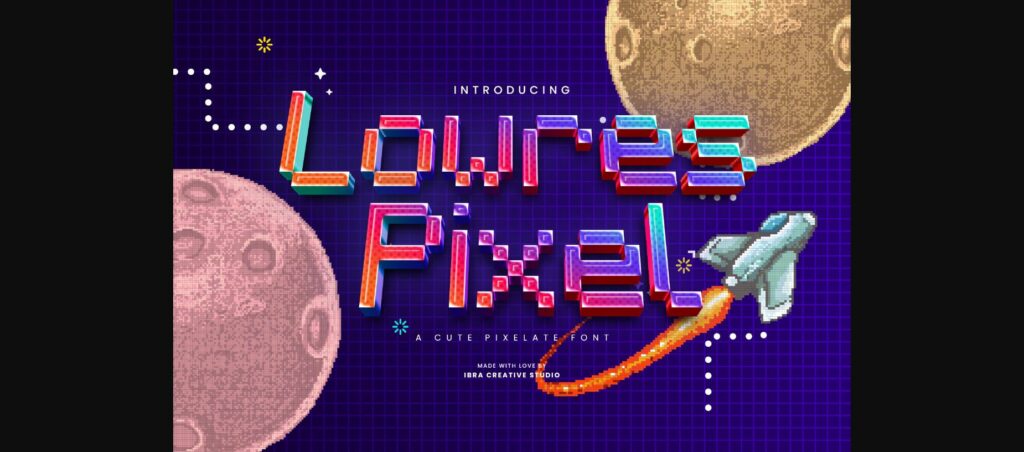 Lowres Pixel Font Poster 3