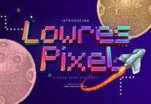 Lowres Pixel Font Poster 1