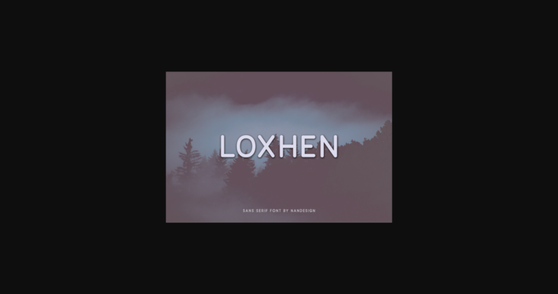 Loxhen Font Poster 3