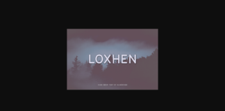 Loxhen Font Poster 1