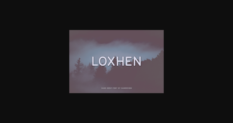 Loxhen Font Poster 1