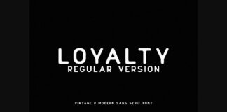 Loyalty Font Poster 1