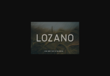 Lozano Font Poster 1