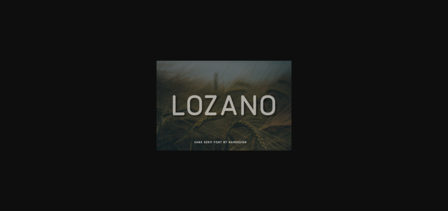 Lozano Font Poster 1