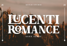 Lucenti Romance Font Poster 1