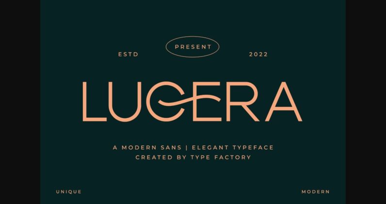 Lucera Font Poster 3