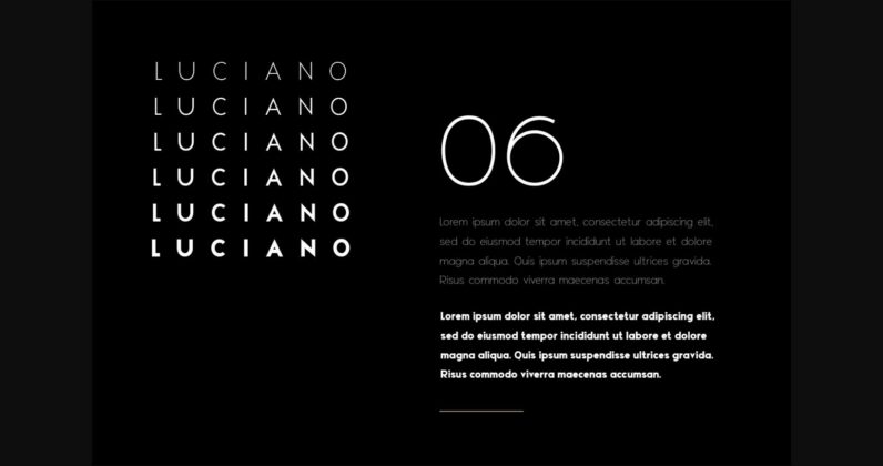 Luciano Font Poster 4